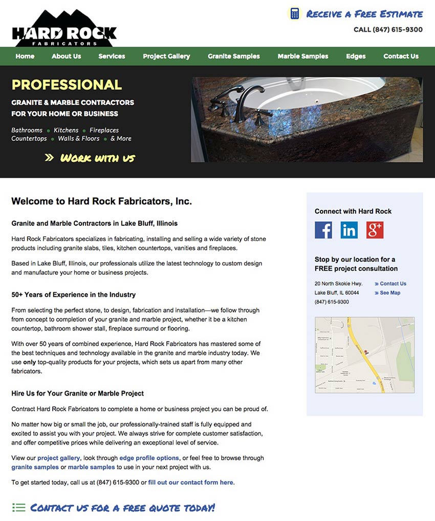 Hard Rock Fabricators Website